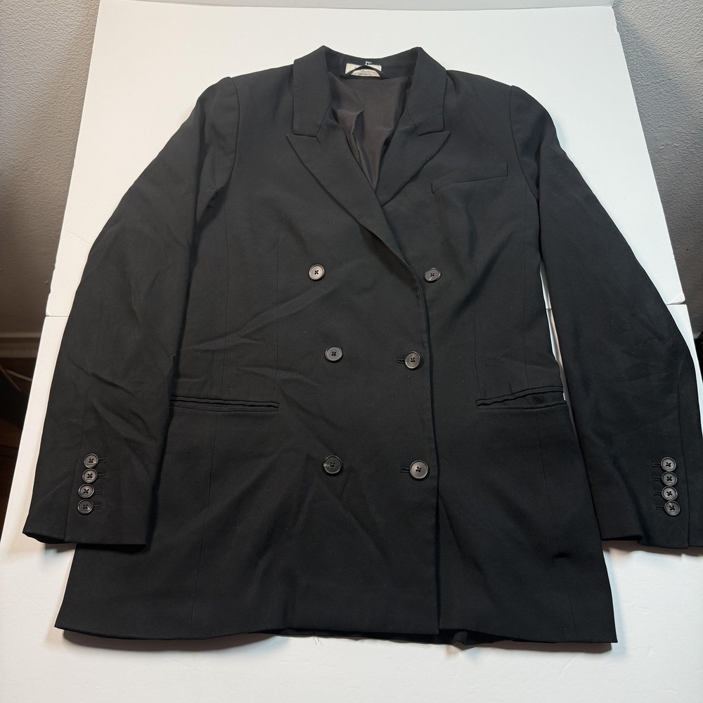 Babaton Blazer Jacket Women's 8 Black Double Breasted‎ Notch Lapel Lined Aritzia